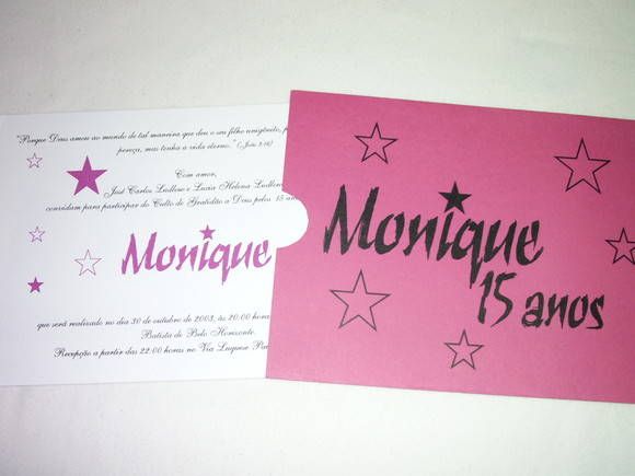 Convites de debutantes personalizados
