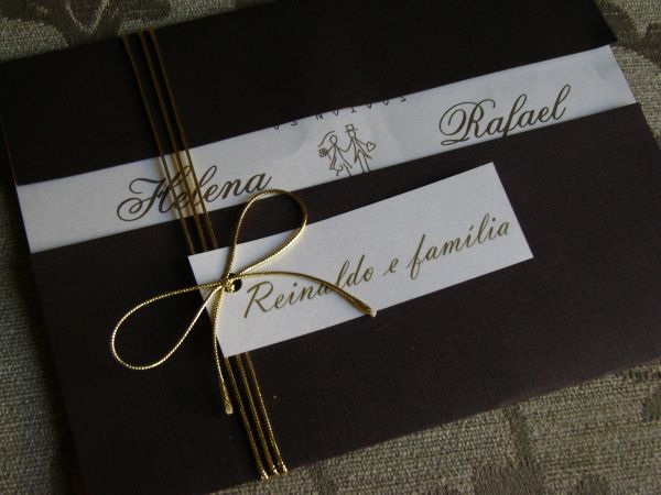 Convite de casamento personalizado