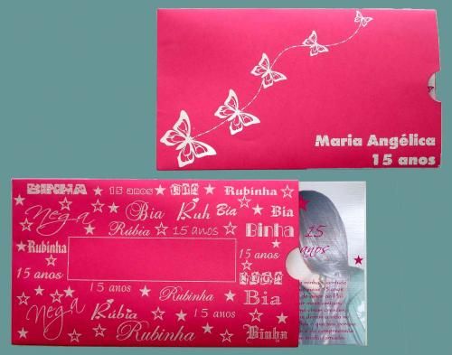 Convites de debutantes personalizados