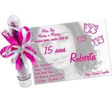 Convites de debutantes personalizados